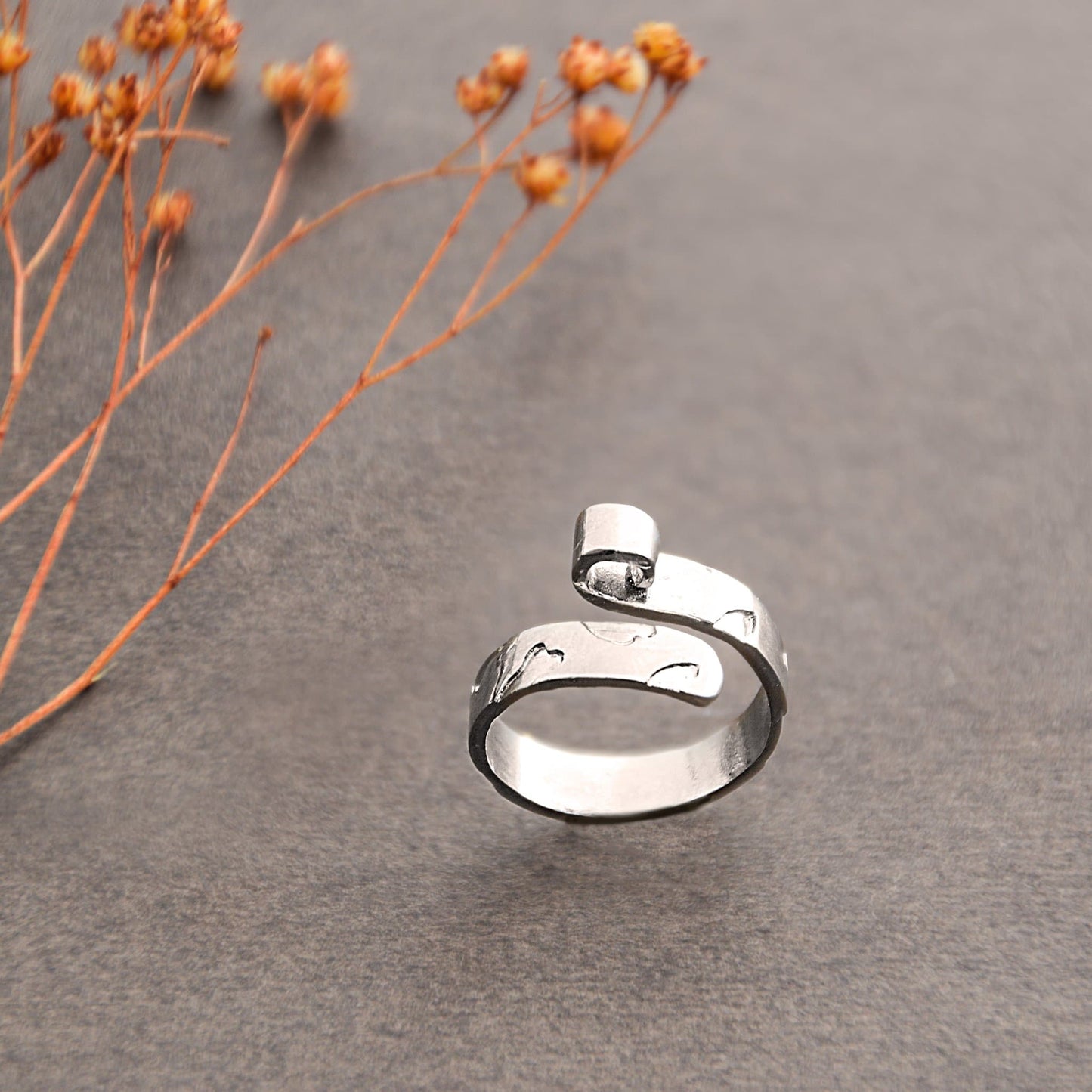 Silver Hooker 1 loop Ring