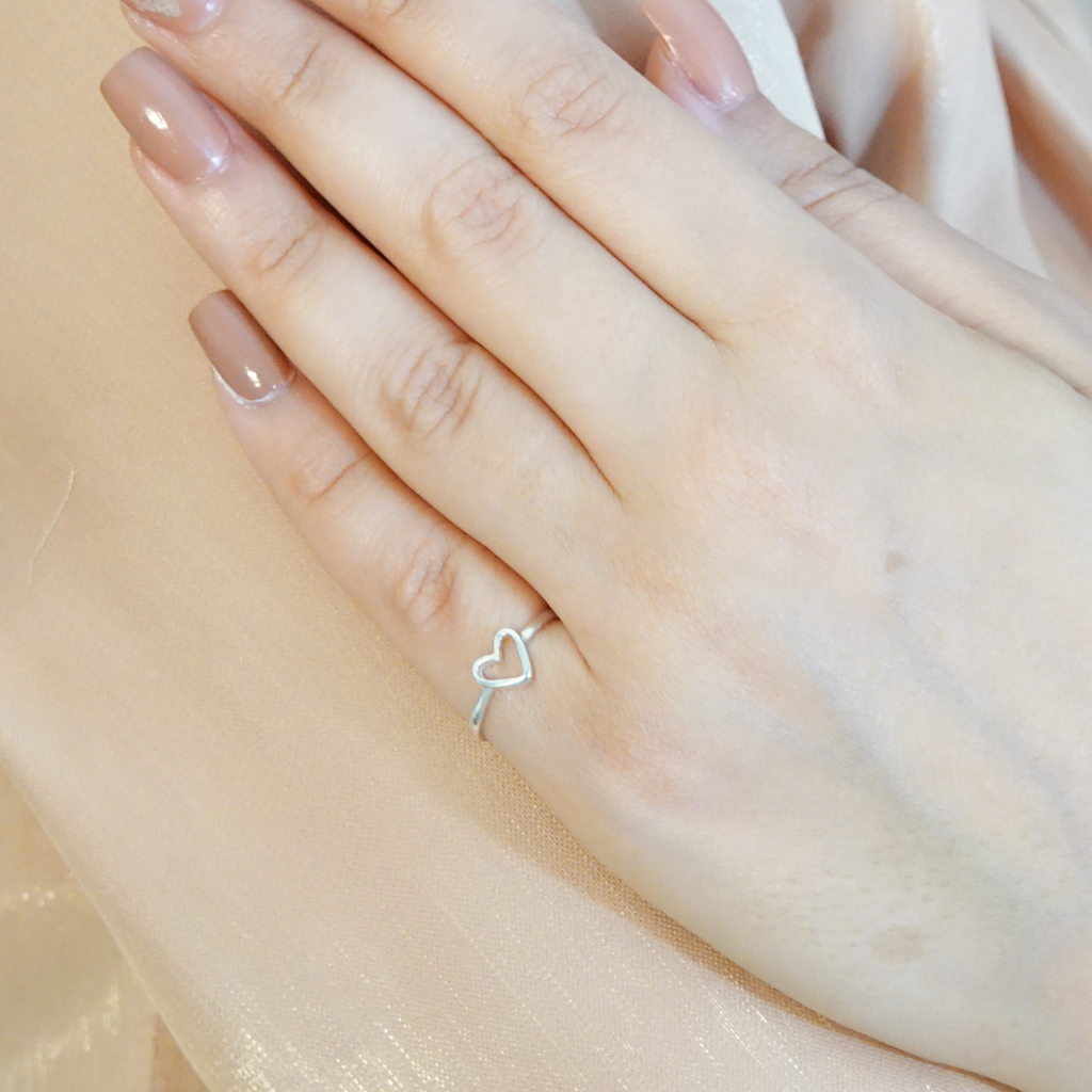 Silver Heart Ring