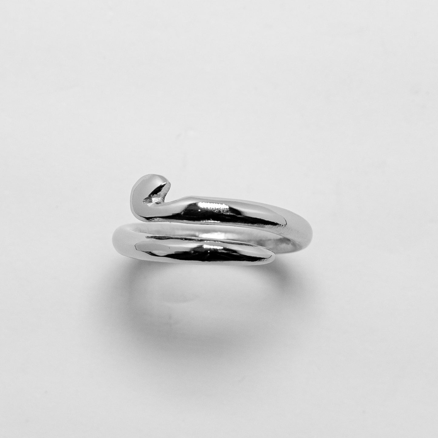 Silver Crochet Hook Ring
