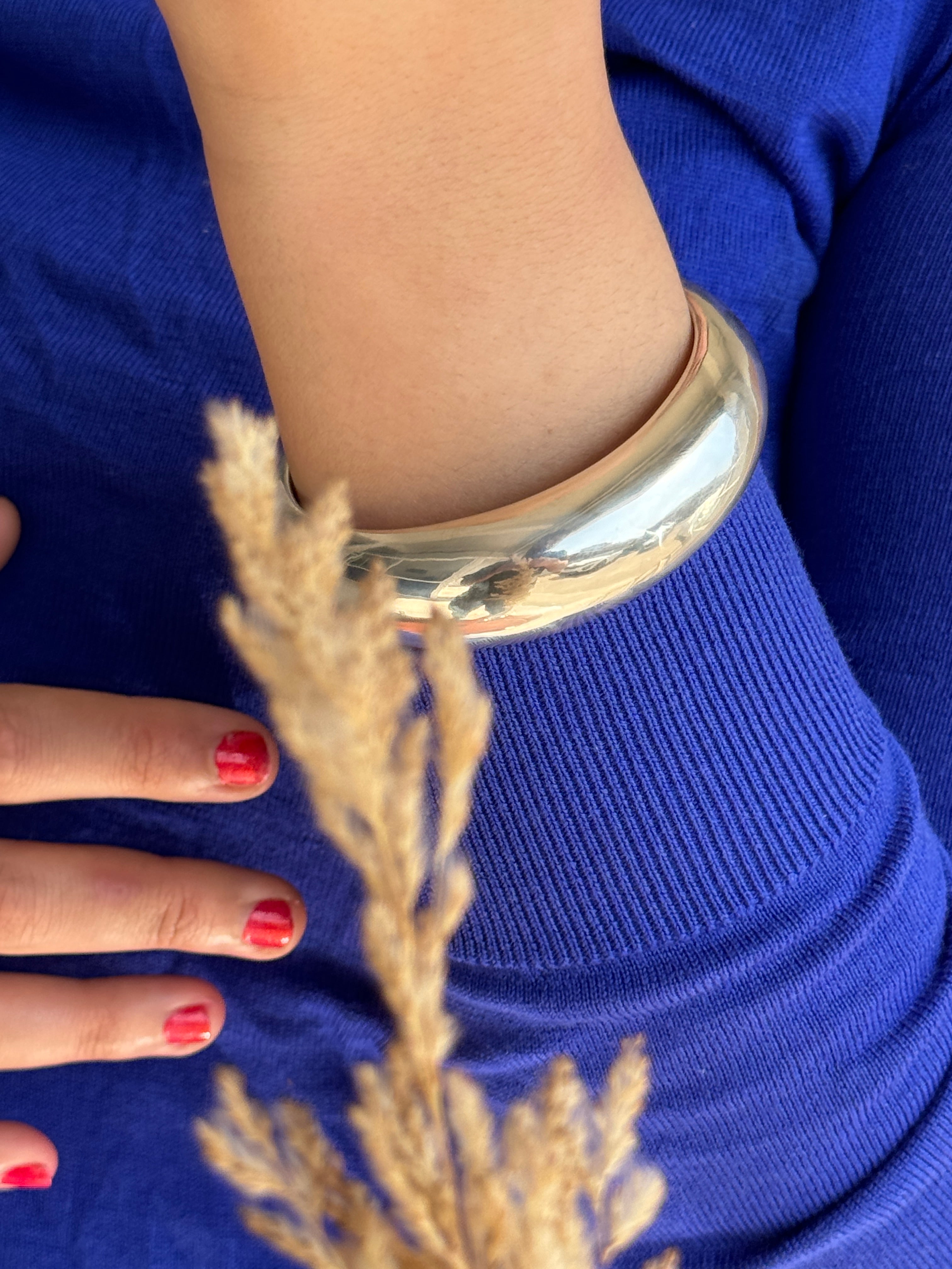Cuff Bangle Bracelet Sterling Silver