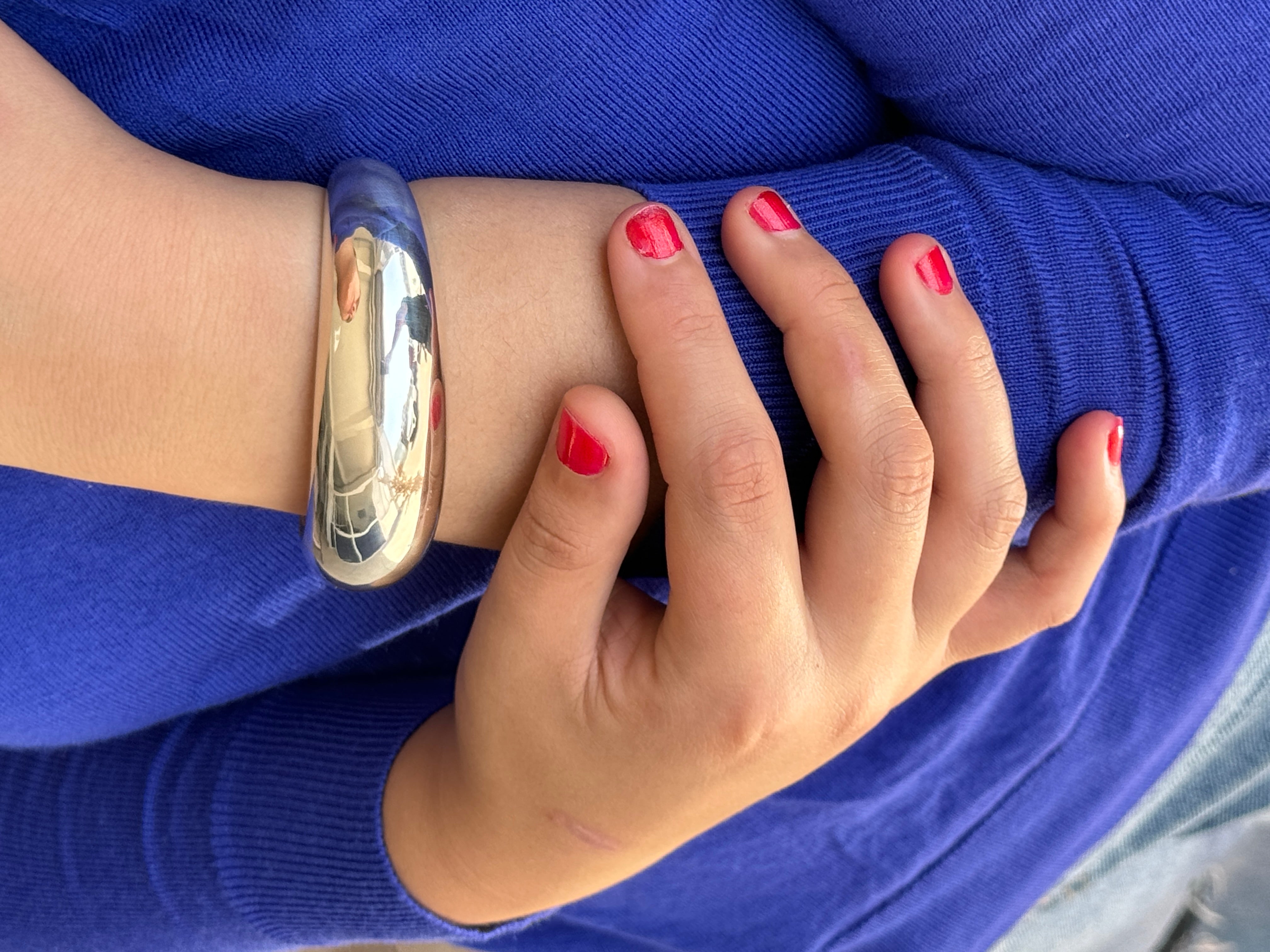 Cuff Bangle Bracelet Sterling Silver