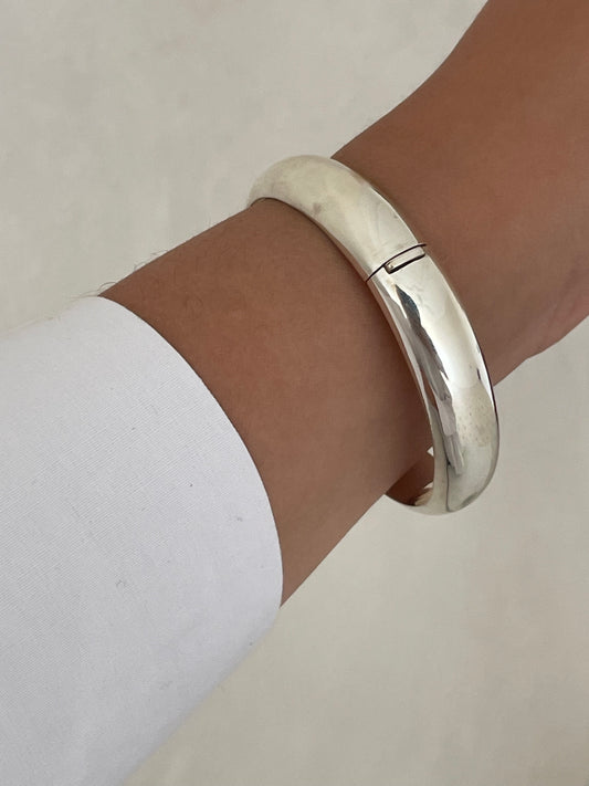 925 Sterling Silver Chunky Bangle