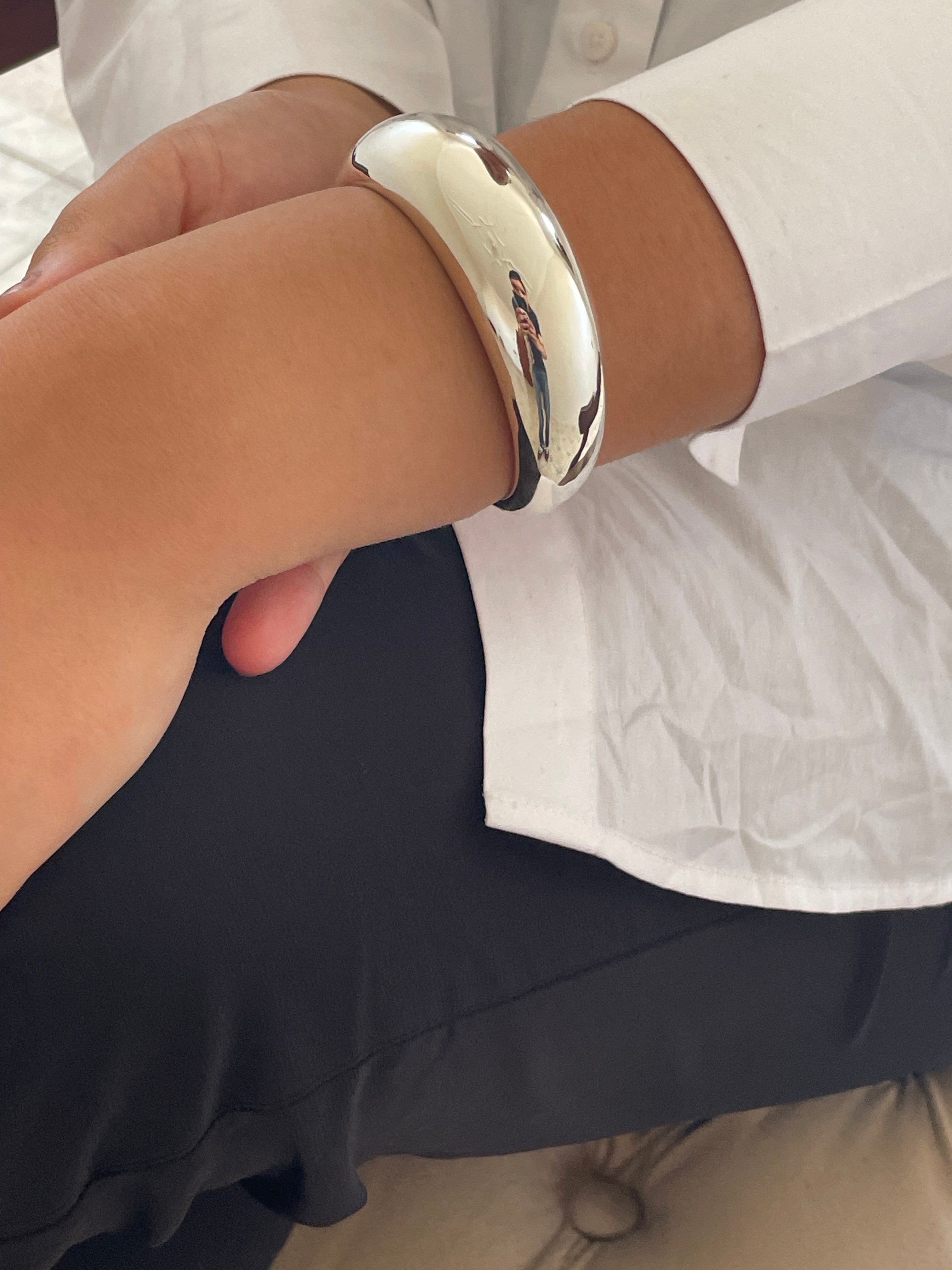Cuff Bangle Bracelet Sterling Silver