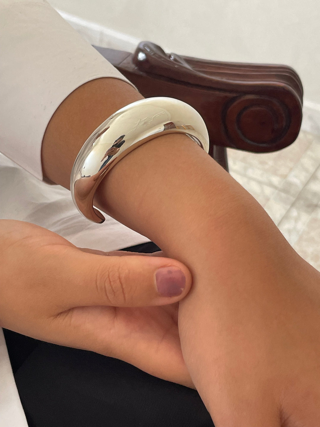 Cuff Bangle Bracelet Sterling Silver