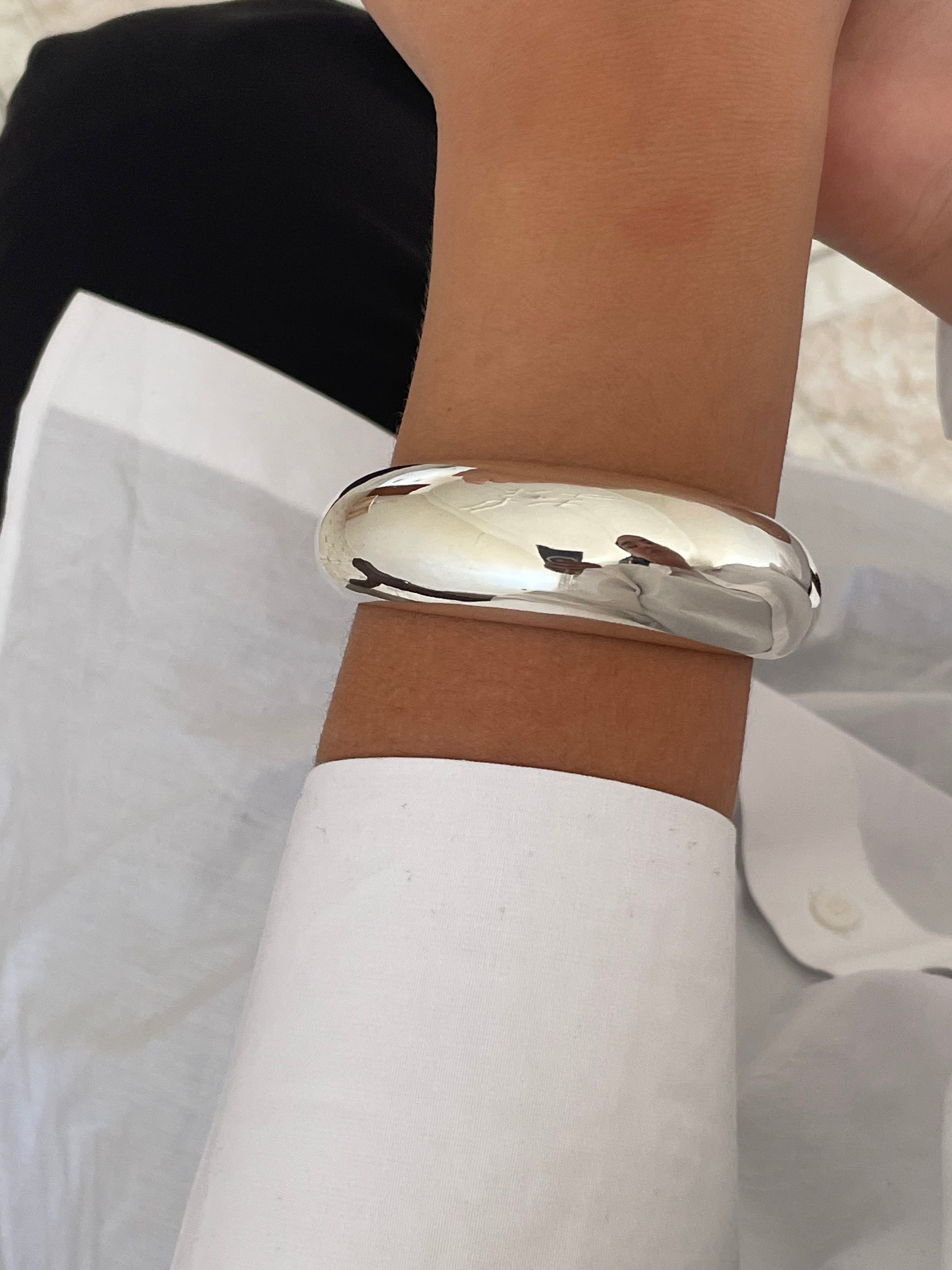 Cuff Bangle Bracelet Sterling Silver