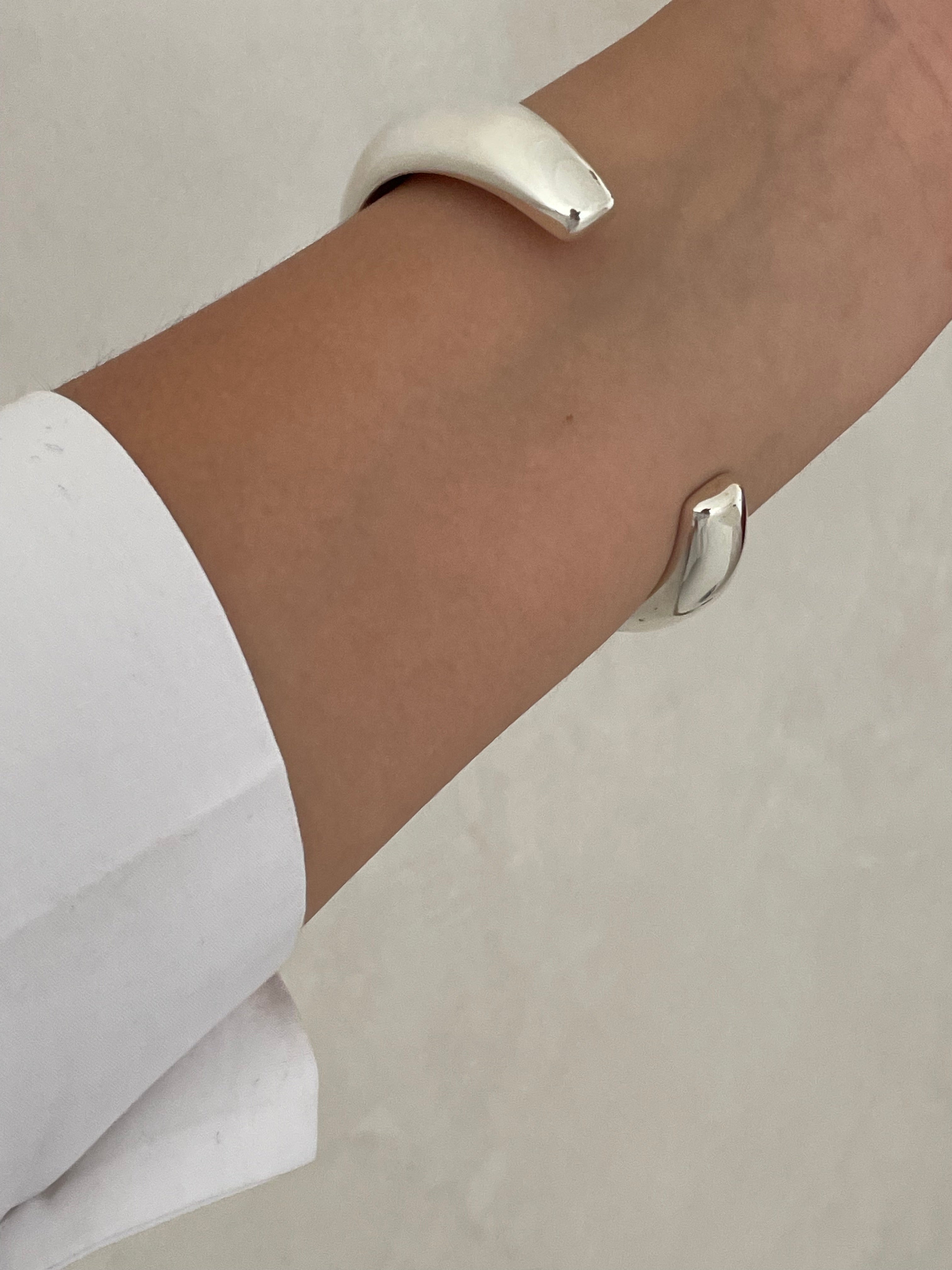 Cuff Bangle Bracelet Sterling Silver