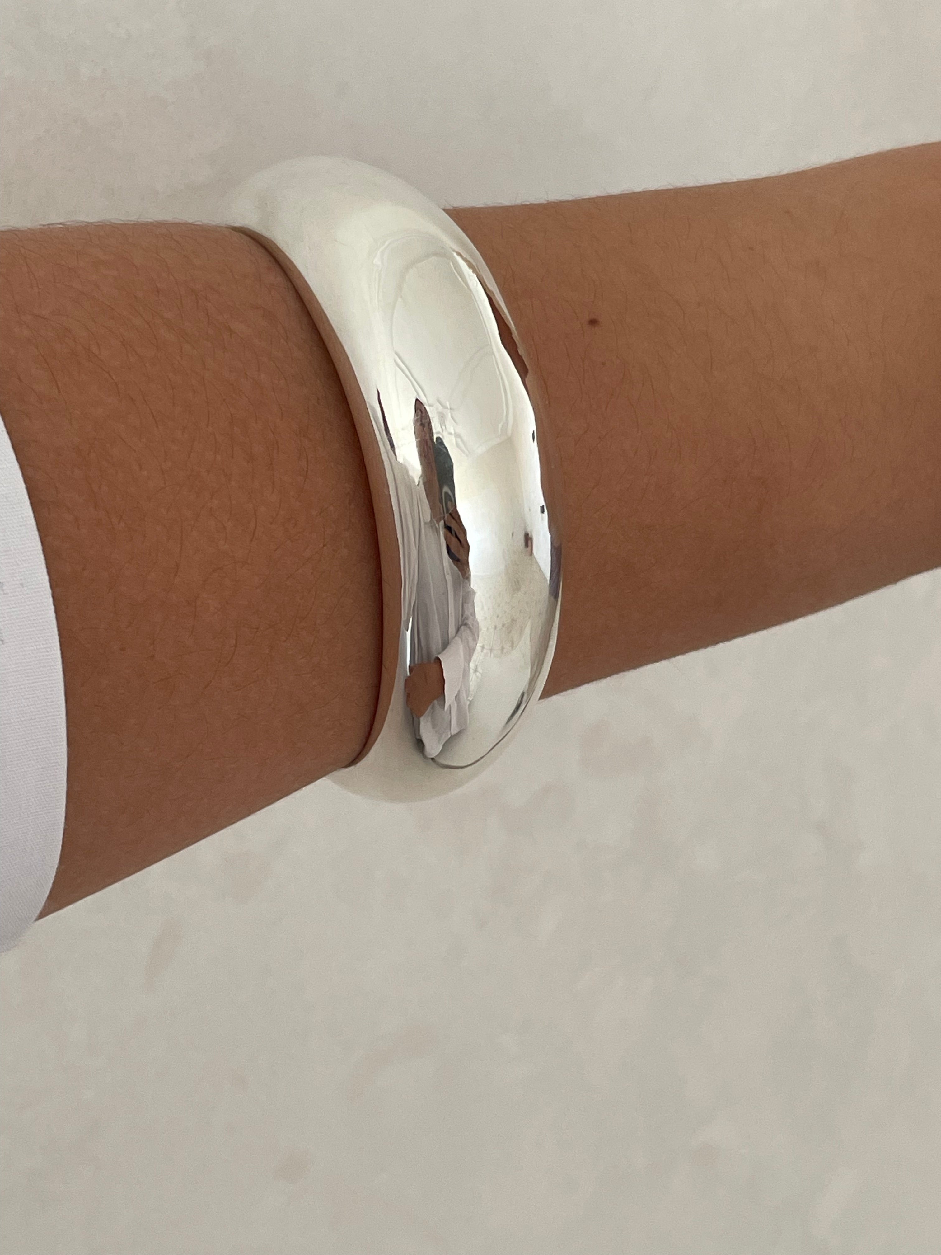 Cuff Bangle Bracelet Sterling Silver
