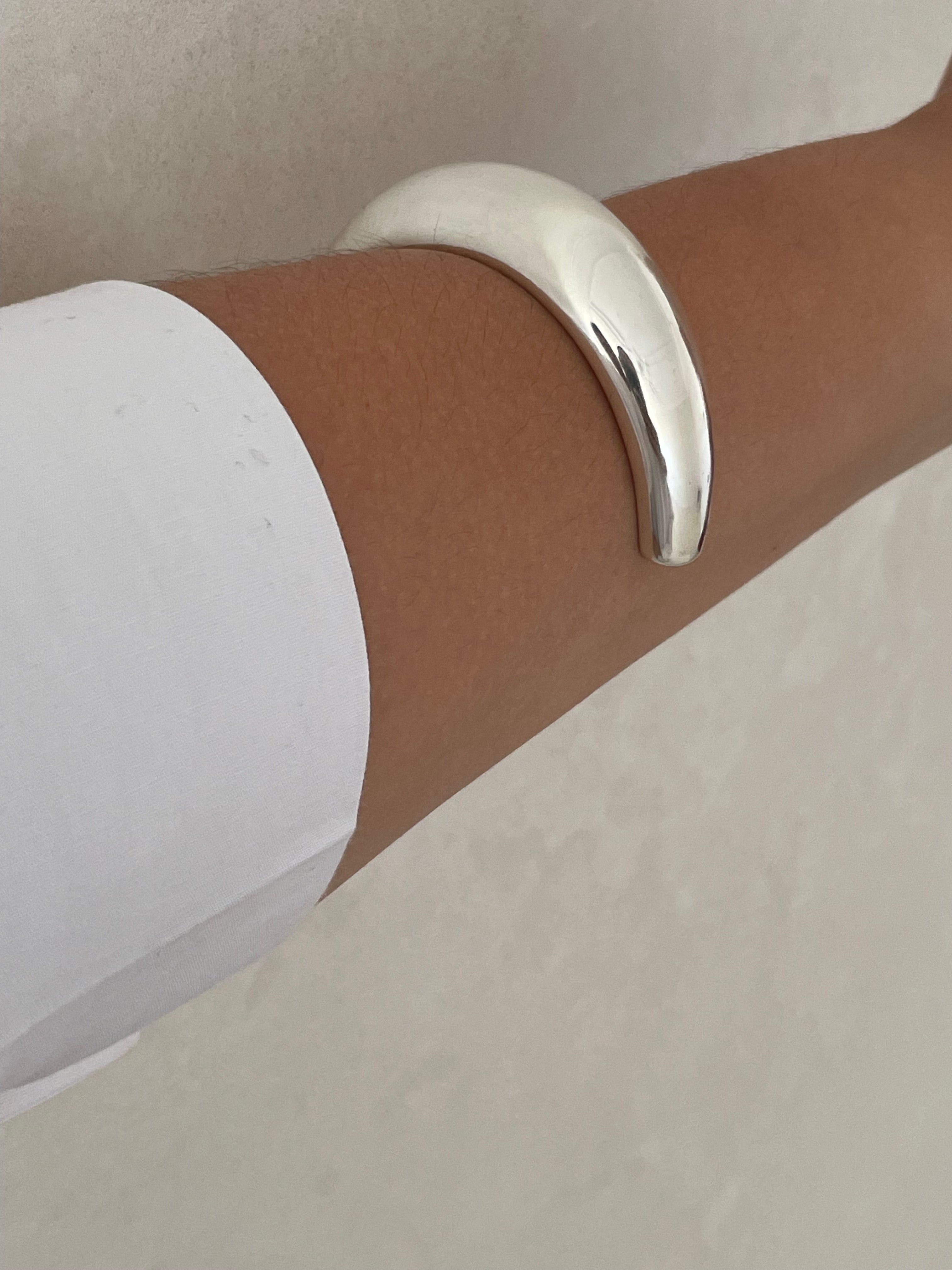 Cuff Bangle Bracelet Sterling Silver