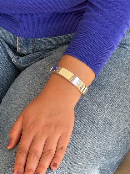 Sterling Silver Hinged Bangle Bracelet