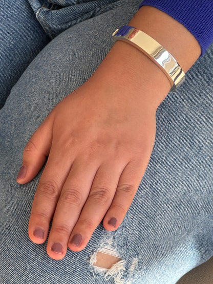 Sterling Silver Hinged Bangle Bracelet