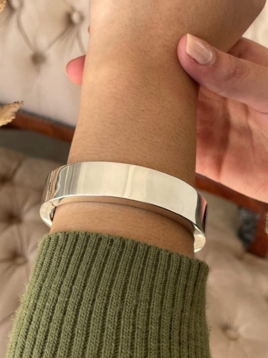 Sterling Silver Hinged Bangle Bracelet