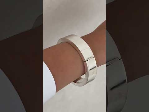 Sterling Silver Hinged Bangle Bracelet