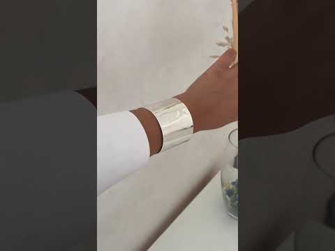 Sterling Silver Large Cuff Bangle Bracelet