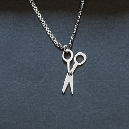 Silver Scissor Charm Necklace