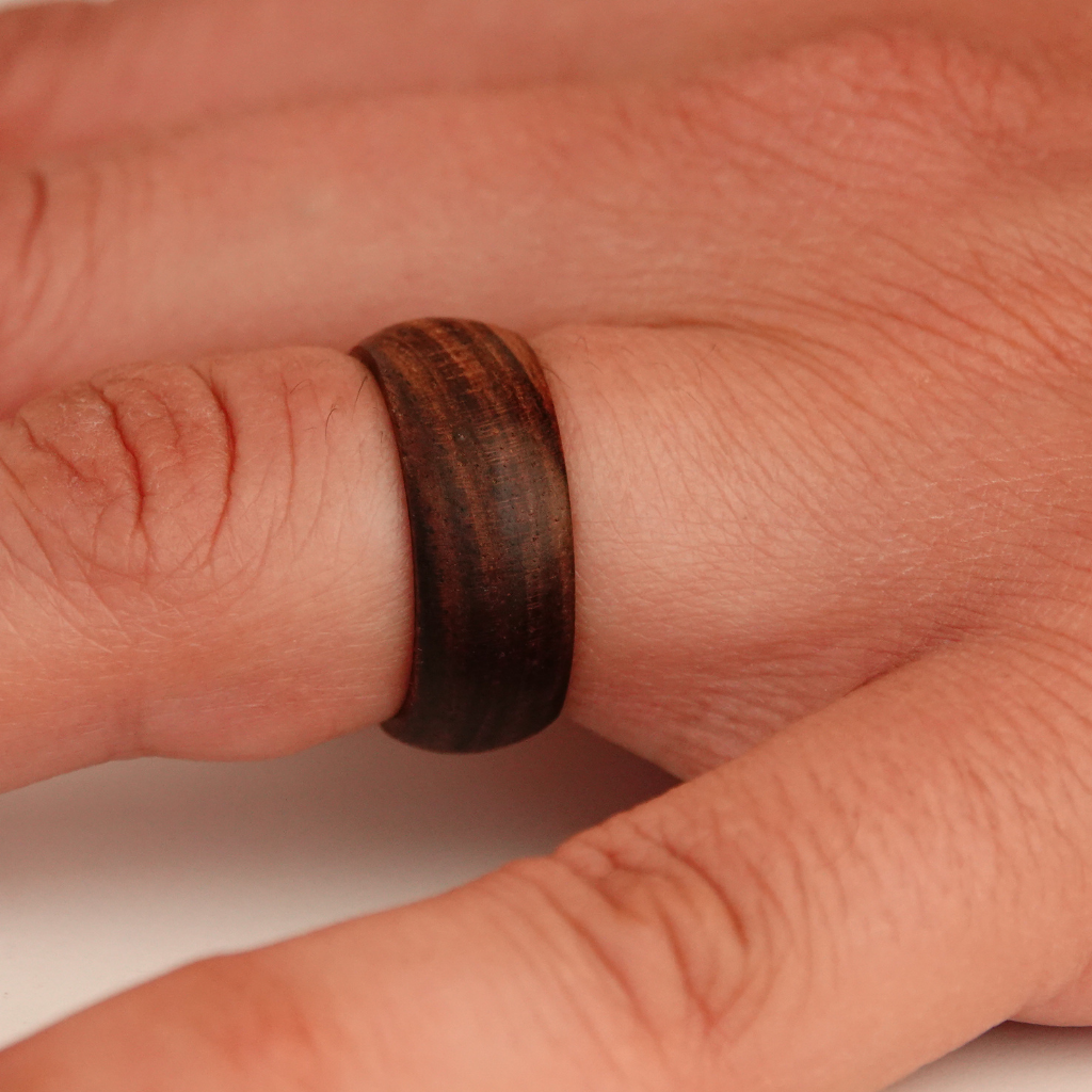 Walnut bentwood ring