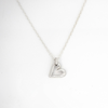 Open heart pendant necklace