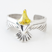 Silver eagle ring