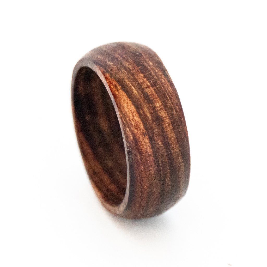 Walnut bentwood ring