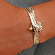Silver eagle bracelet