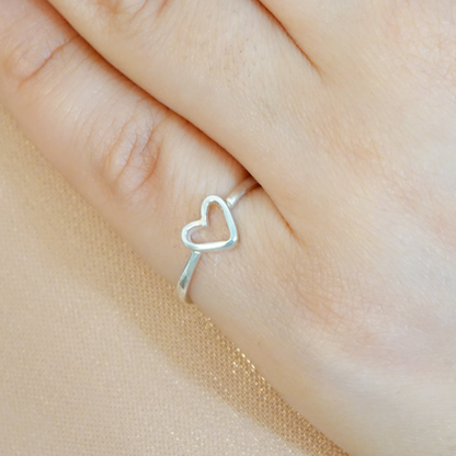 Silver Heart Ring