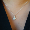 Star drop necklace