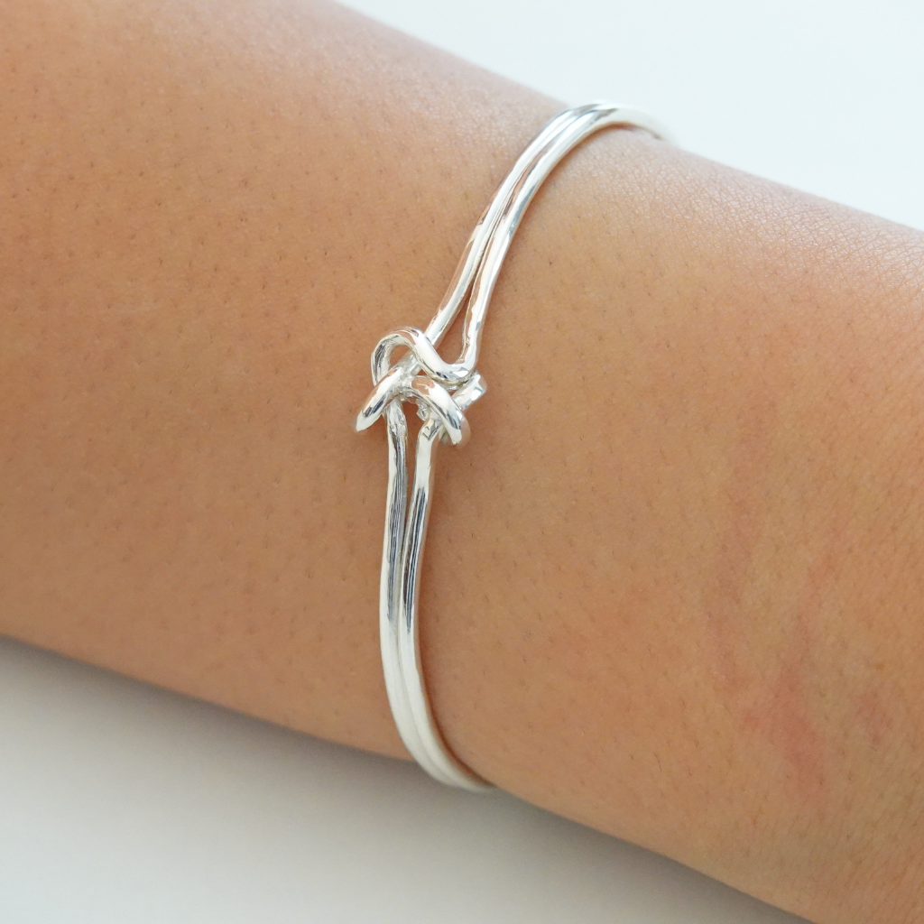 Double Knotted Open Bangle