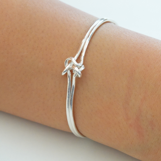 Double Knotted Open Bangle