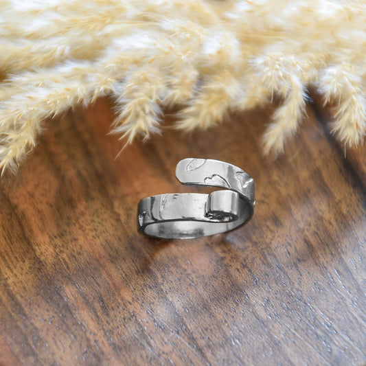 Silver Hooker 1 loop Ring